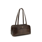 Prada Brown Calf Leather Bos Taurus Shoulder Bag Prada