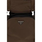 Prada Brown Recycled Polyamide Backpack Prada