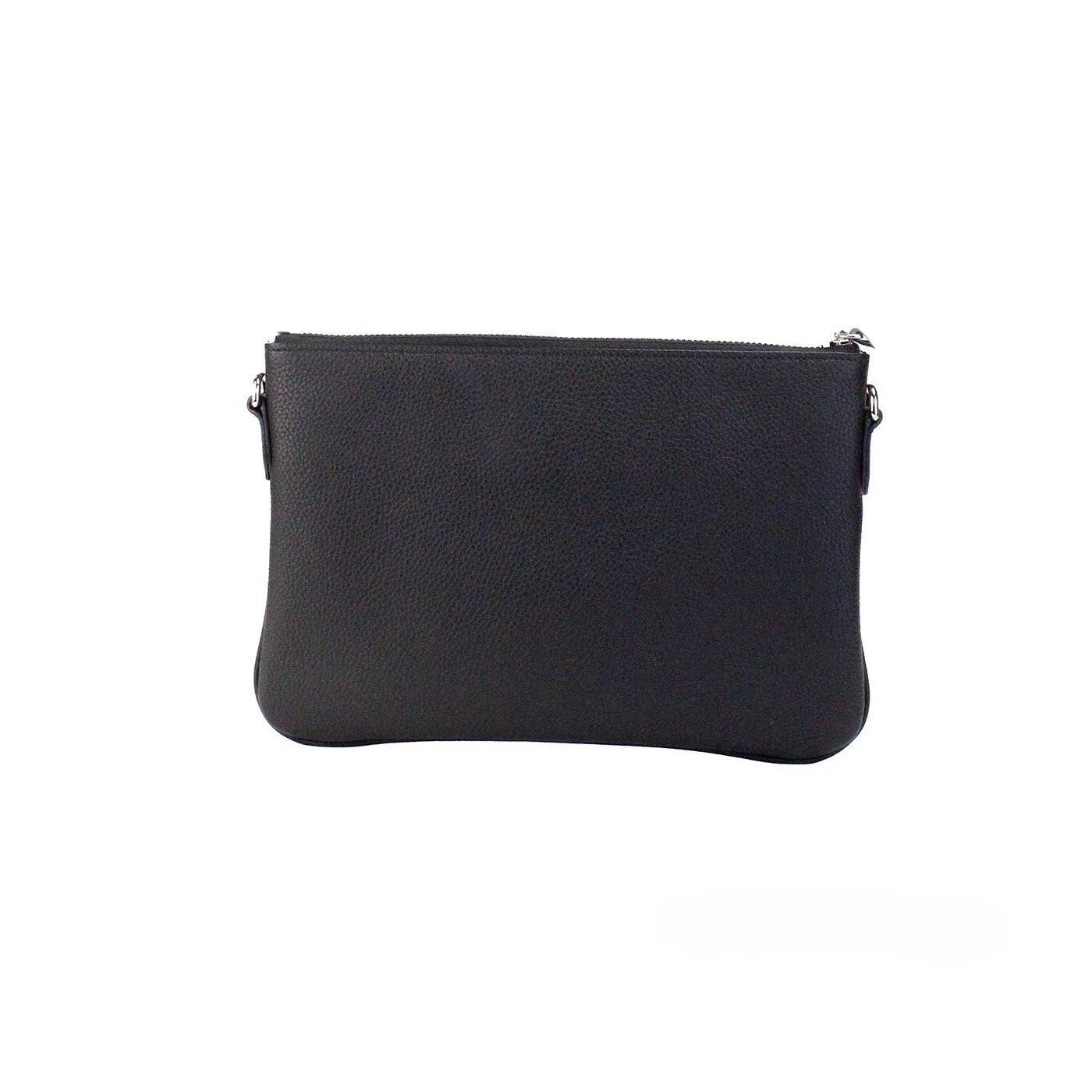 Burberry Peyton Monogram Black Leather Pouch Crossbody Bag Purse Burberry