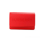 Burberry Hampshire Small Red Embossed Logo Smooth Leather Crossbody Bag Burberry
