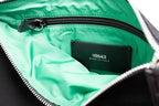 Versace Large Black Nylon Fabric Medusa Convertible Pouch Clutch Wristlet Bag Versace