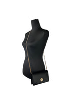 Versace Mini Chain Black Crossbody Wallet Bag Versace