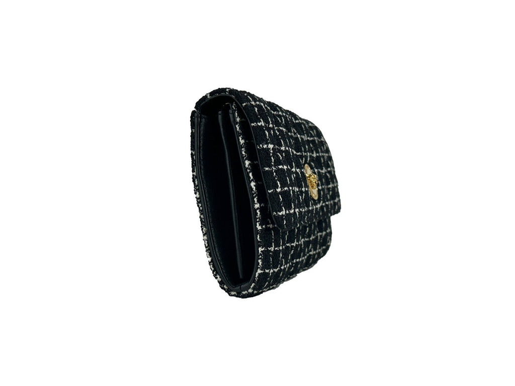 Versace Wallet On A Chain Fabric Black Crossbody Bag Versace