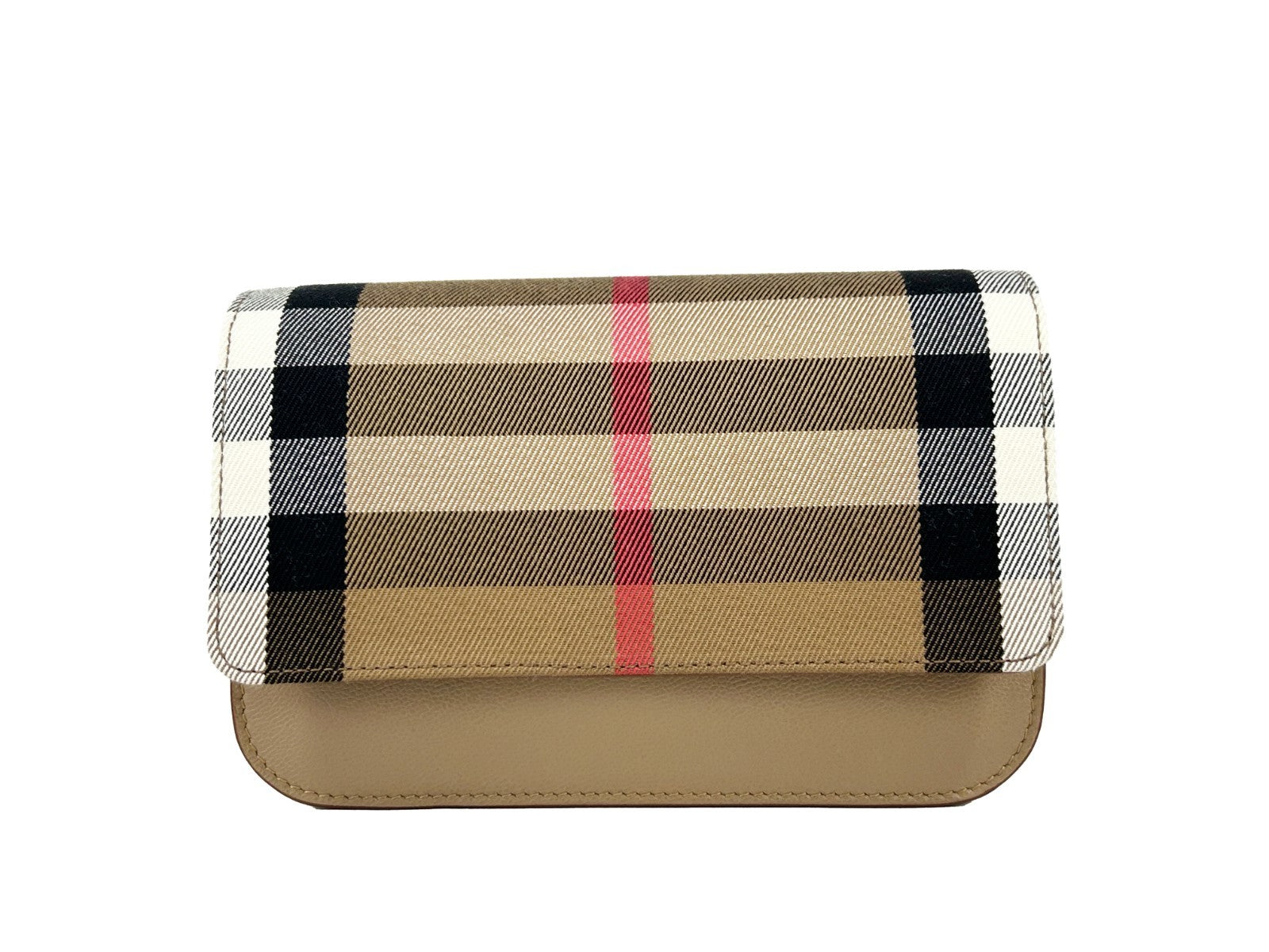 Burberry Small Leather Madison Crossbody Check Bag Burberry