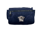 Versace Medusa Navy Nylon Belt Bag Waist Fanny Pack Purse Versace
