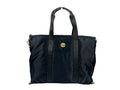 Versace Black Nylon Fabric La Medusa Shoulder Tote Bag Versace