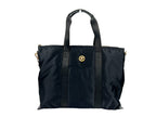 Versace Black Nylon Fabric La Medusa Shoulder Tote Bag Versace