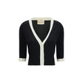 Valentino Black Cotton Cardigan Valentino