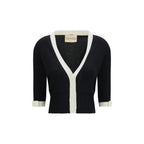 Valentino Black Cotton Cardigan Valentino