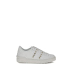 Valentino Garavani White Calf Leather Bos Taurus Sneakers Valentino Garavani