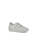 Valentino Garavani White Calf Leather Bos Taurus Sneakers Valentino Garavani
