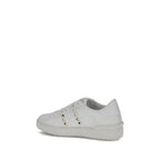 Valentino Garavani White Calf Leather Bos Taurus Sneakers Valentino Garavani