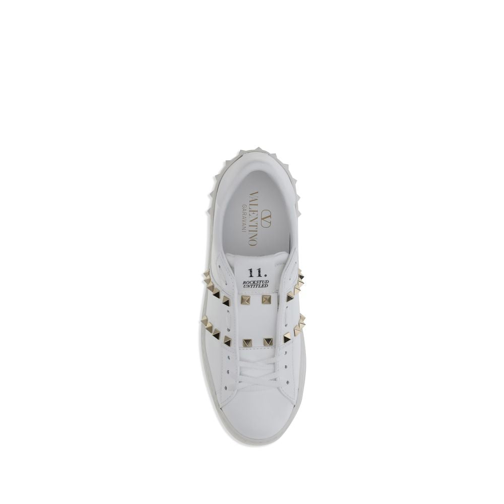 Valentino Garavani White Calf Leather Bos Taurus Sneakers Valentino Garavani
