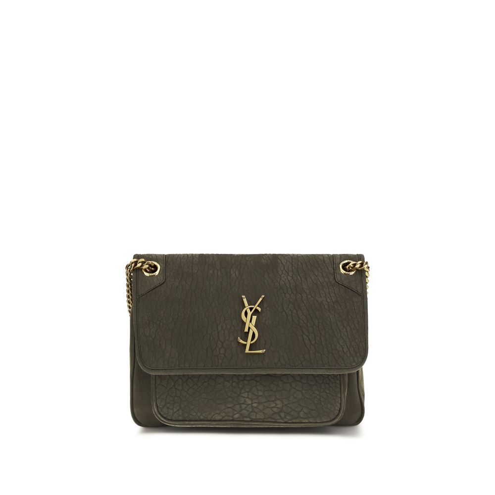 Saint Laurent Gray Lamb Ovis Aries Aries Shoulder Bag Saint Laurent