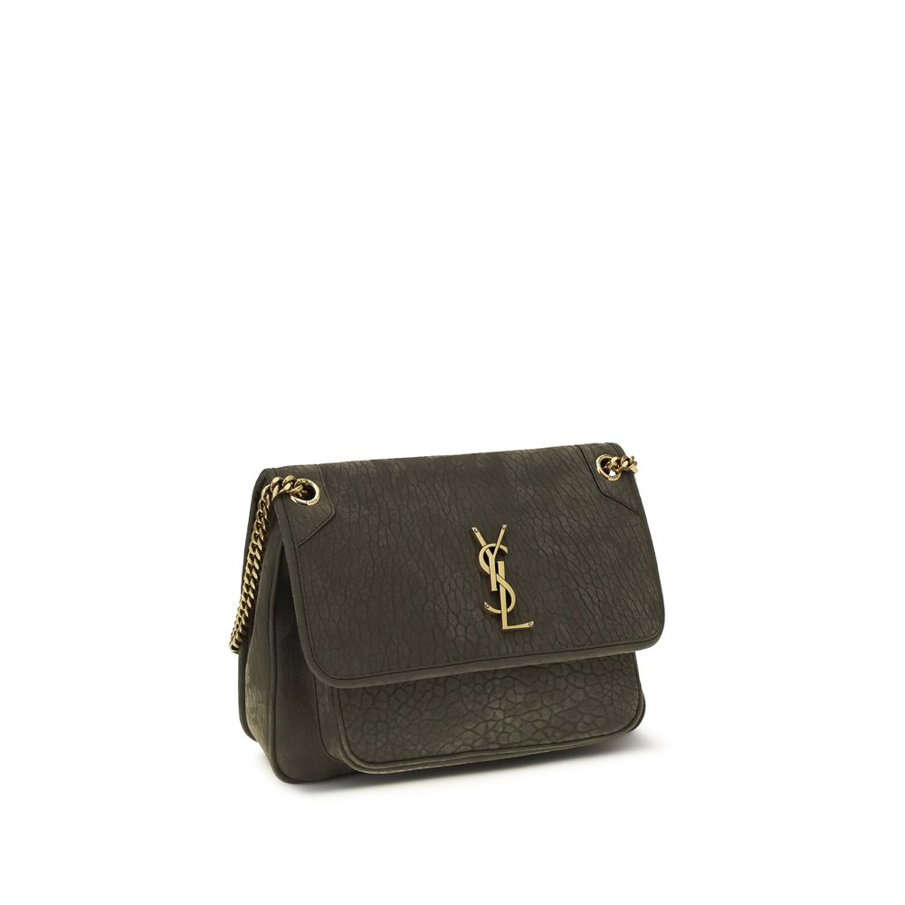 Saint Laurent Gray Lamb Ovis Aries Aries Shoulder Bag Saint Laurent
