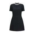 Valentino Black Cotton Casual Dress Valentino