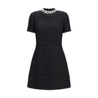 Valentino Black Cotton Casual Dress Valentino