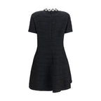 Valentino Black Cotton Casual Dress Valentino