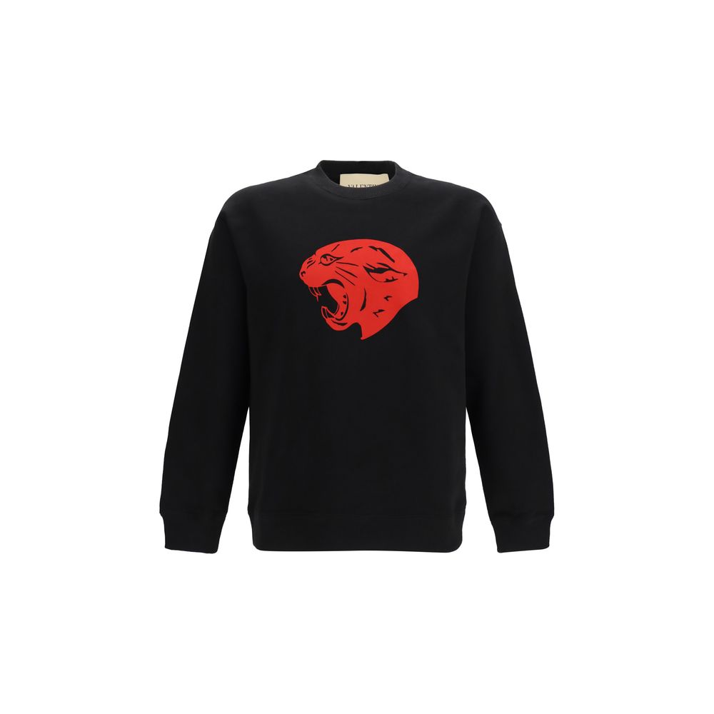 Valentino Black Cotton Sweatshirt Valentino