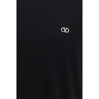 Valentino Black Cotton T-Shirt Valentino
