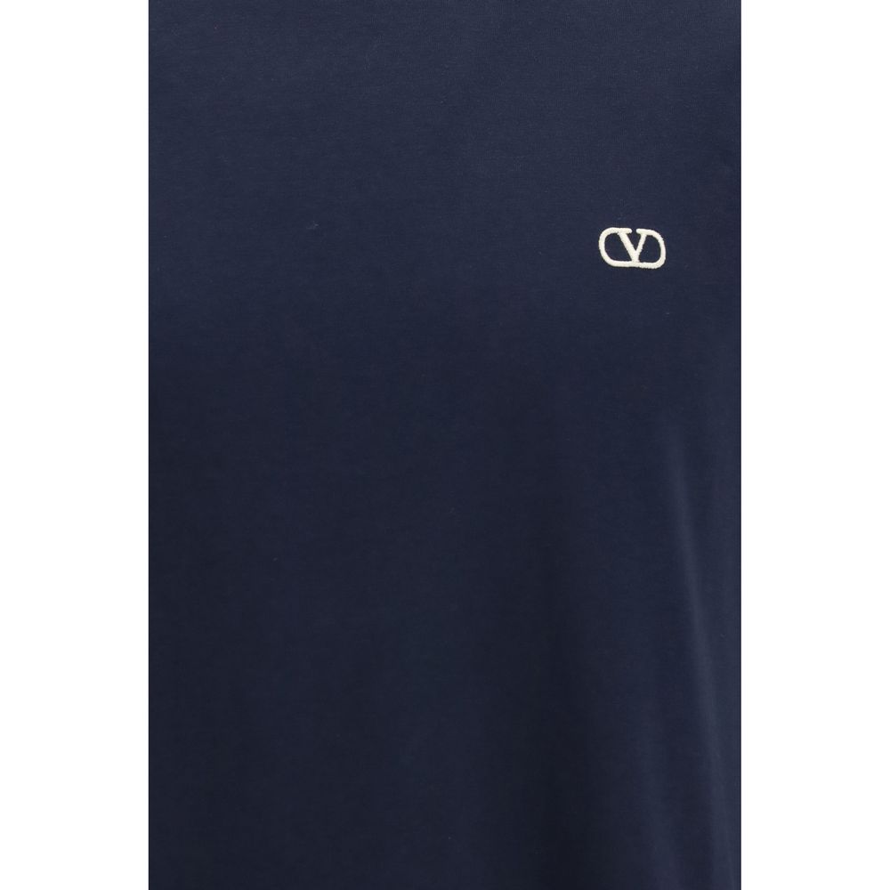 Valentino Blue Cotton T-Shirt Valentino