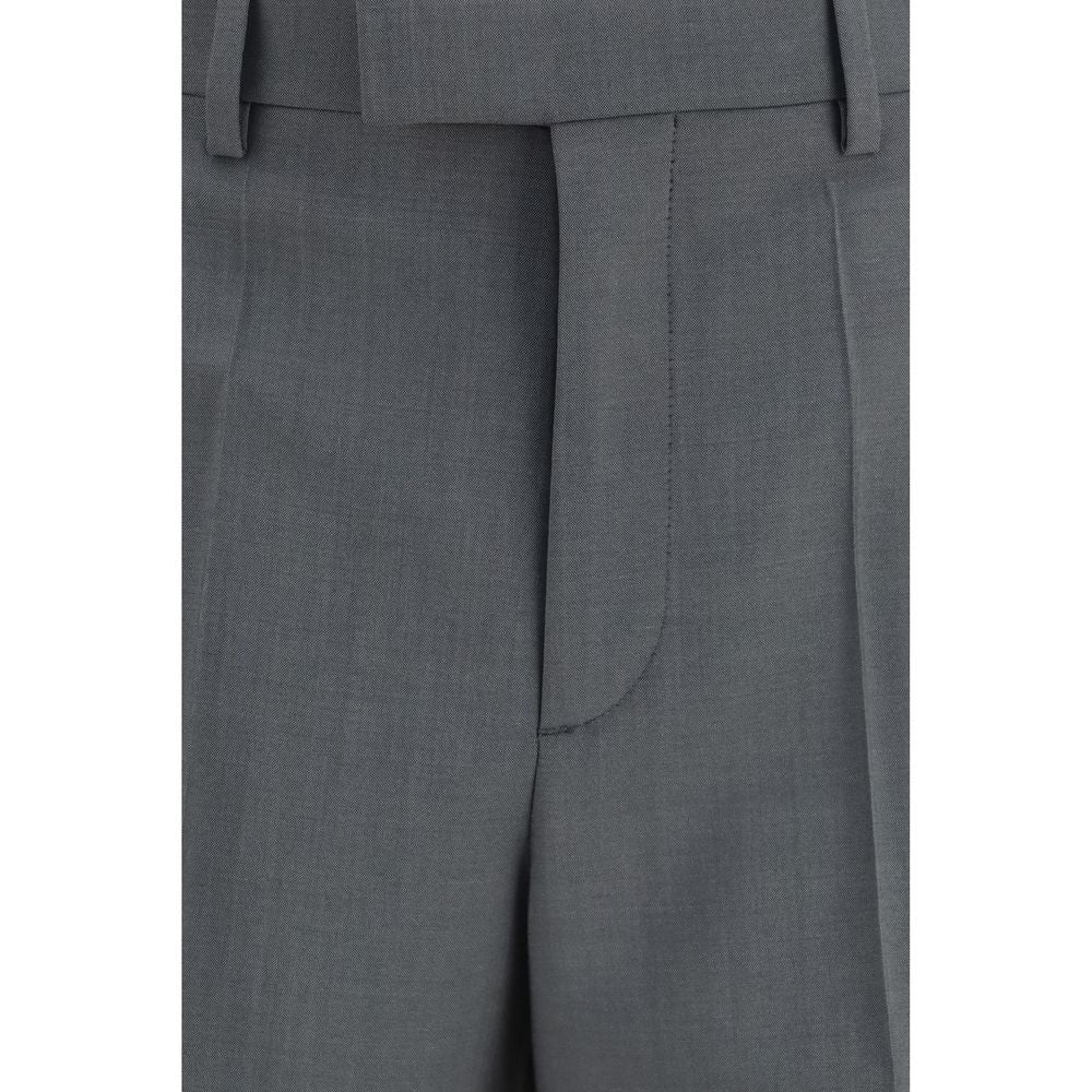 Valentino Gray Wool Oves Aries Dress Pants Valentino