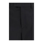 Valentino Black Wool Oves Aries Dress Pants Valentino