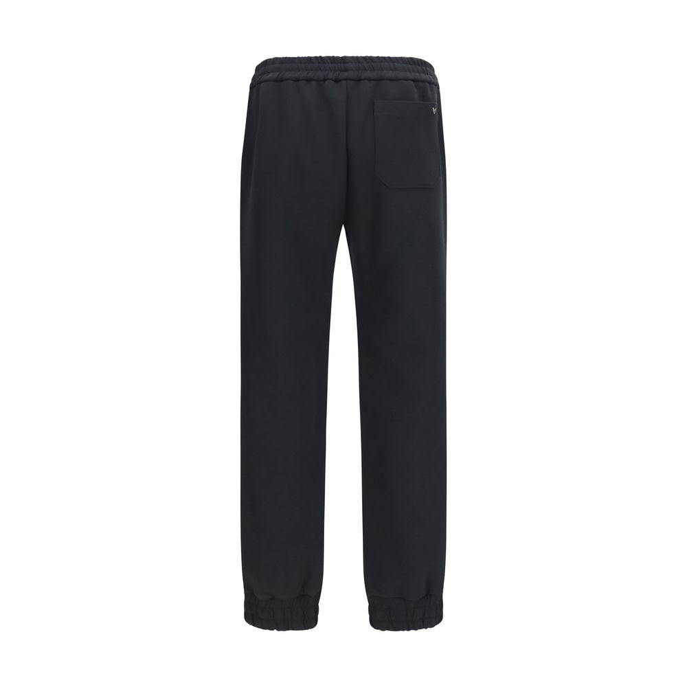 Valentino Black Cotton Joggers (Workout Pants) Valentino