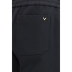 Valentino Black Cotton Joggers (Workout Pants) Valentino