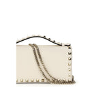 Valentino Garavani Beige Calf Leather Bos Taurus Wallet Valentino Garavani