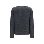 Valentino Gray Wool Oves Aries Sweatshirt Valentino
