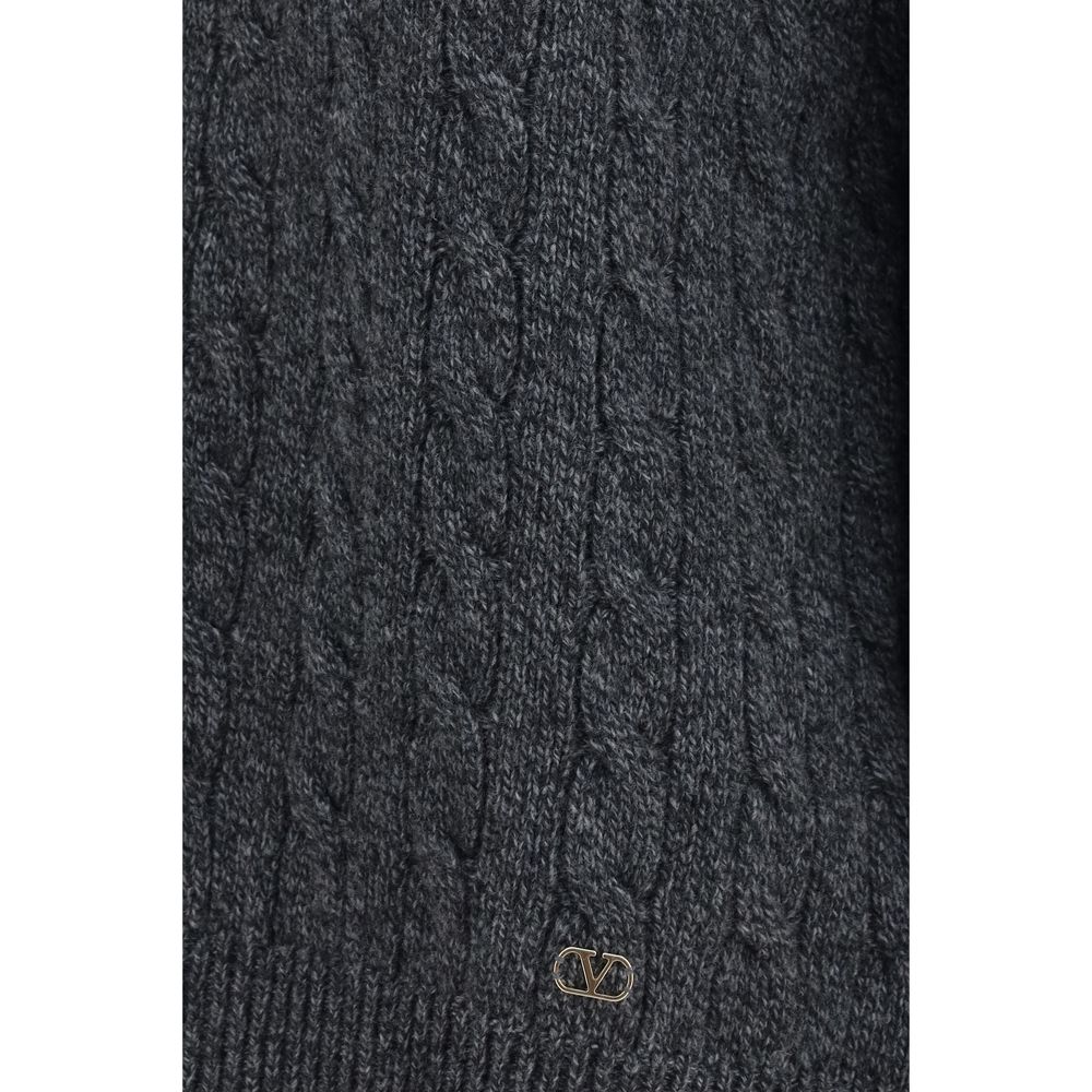 Valentino Gray Wool Oves Aries Sweatshirt Valentino