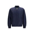Valentino Blue Polyamide Bomber Valentino
