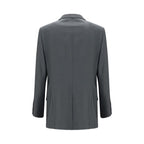 Valentino Gray Wool Oves Aries Jacket Valentino