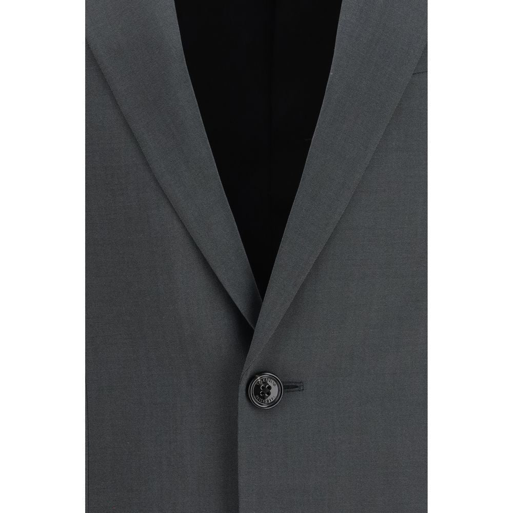 Valentino Gray Wool Oves Aries Jacket Valentino
