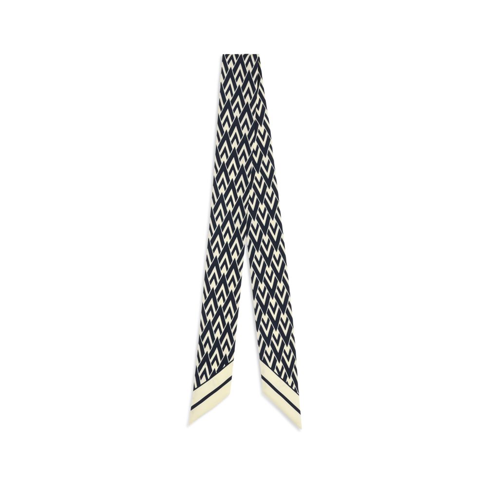 Valentino Garavani Blue Silk Scarf Valentino Garavani