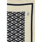 Valentino Garavani Beige Silk Scarf Valentino Garavani