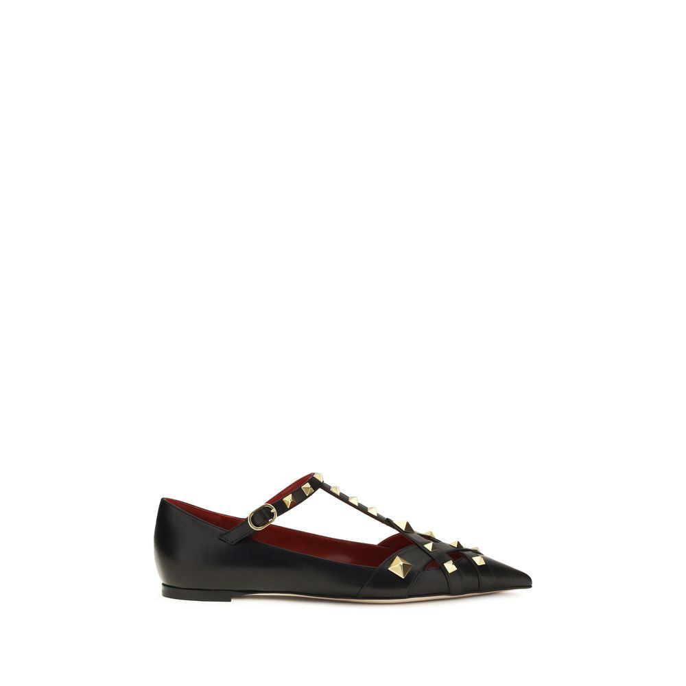 Valentino Garavani Black Goatskin Ballet Flats Valentino Garavani