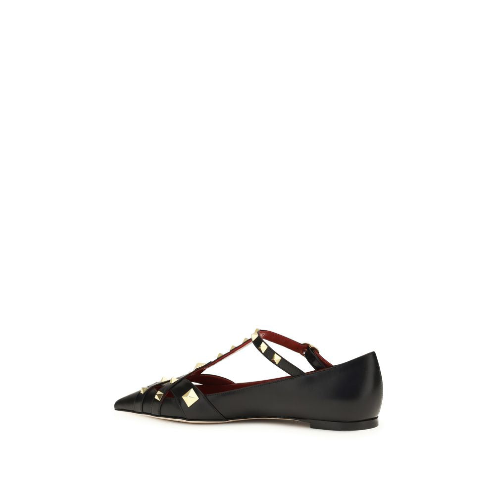 Valentino Garavani Black Goatskin Ballet Flats Valentino Garavani