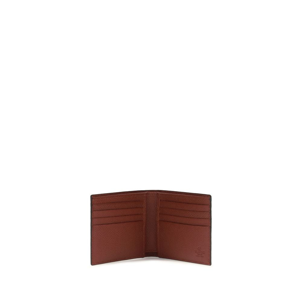 Valentino Garavani Bordeaux Calf Leather Bos Taurus Wallet Valentino Garavani