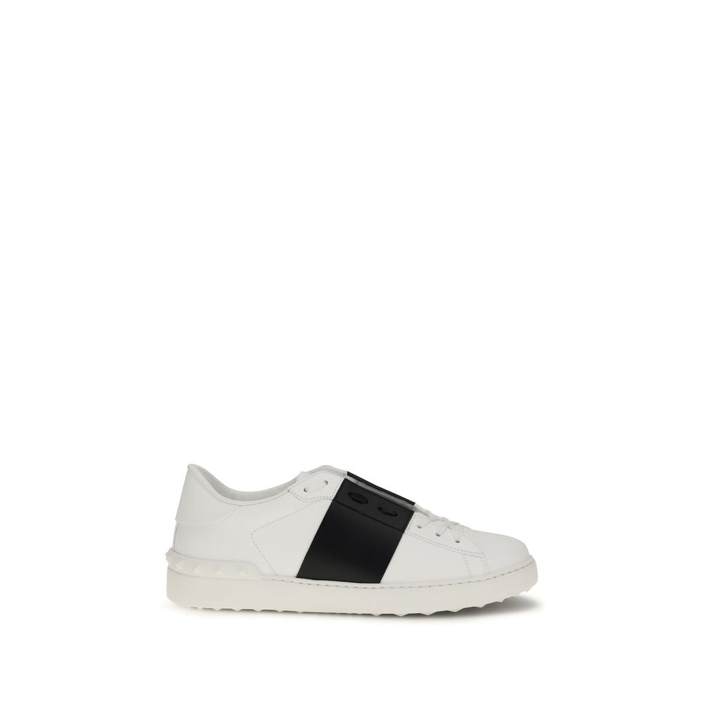 Valentino Garavani White Calf Leather Bos Taurus Low Top Sneakers Valentino Garavani
