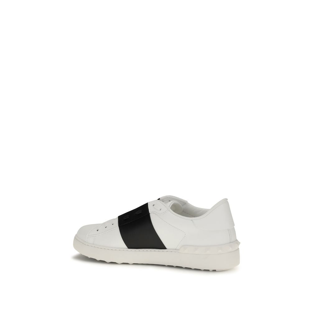 Valentino Garavani White Calf Leather Bos Taurus Low Top Sneakers Valentino Garavani