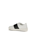 Valentino Garavani White Calf Leather Bos Taurus Low Top Sneakers Valentino Garavani