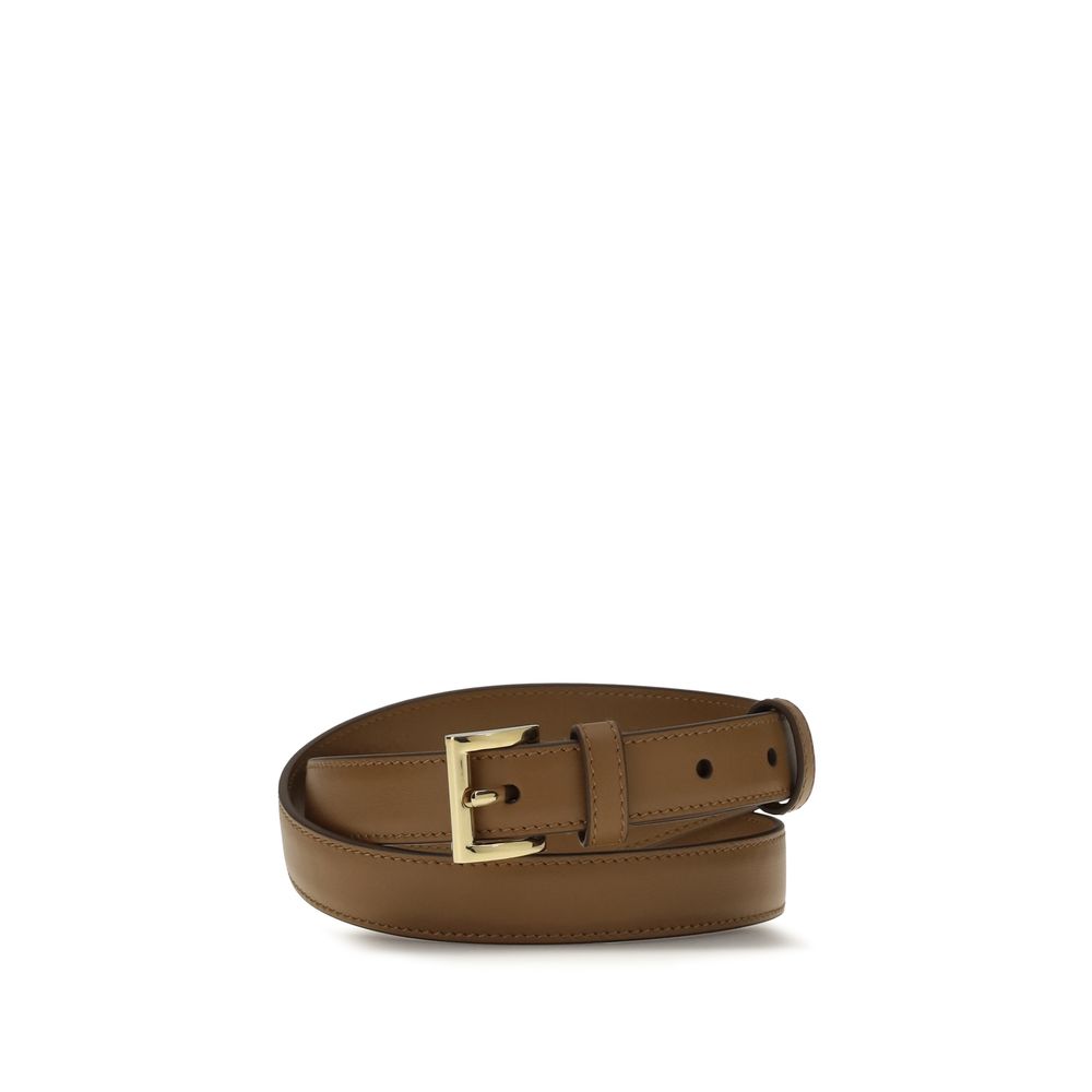 Prada Beige Calf Leather Bos Taurus Regular Belt Prada