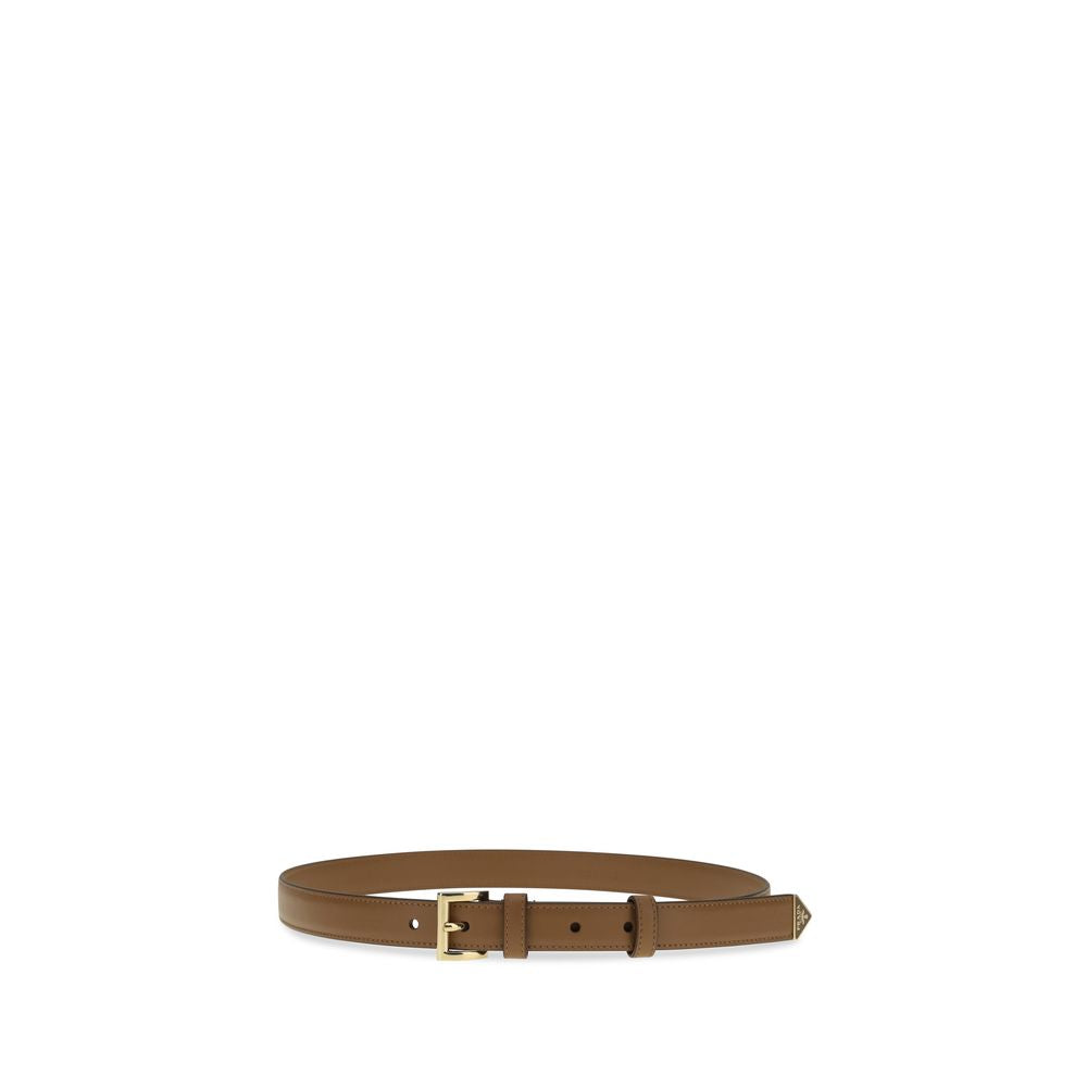 Prada Beige Calf Leather Bos Taurus Regular Belt Prada