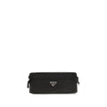 Prada Black Recycled Polyamide Clutch Bag Prada