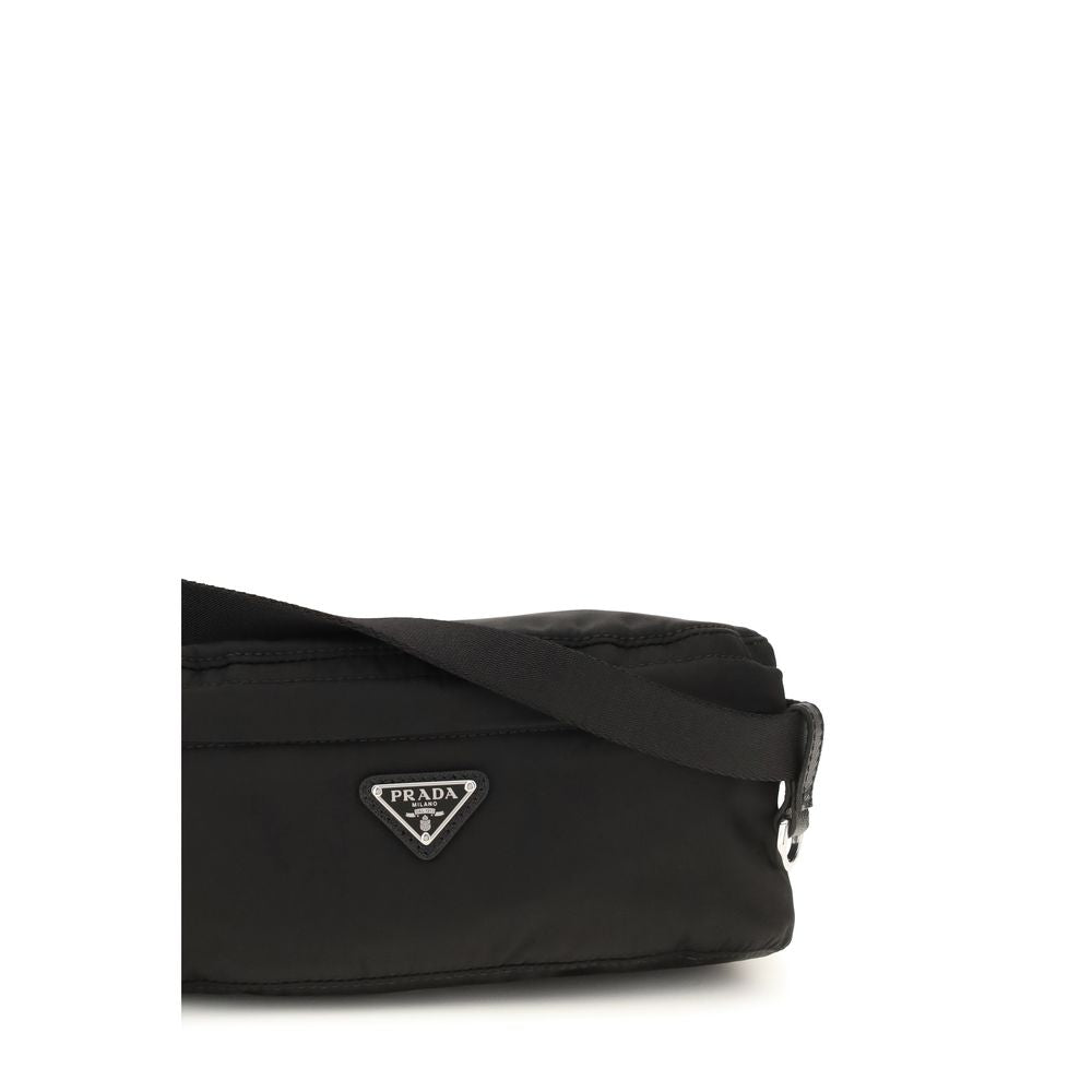 Prada Black Recycled Polyamide Clutch Bag Prada