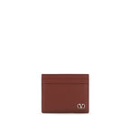 Valentino Garavani Bordeaux Calf Leather Bos Taurus Wallet Valentino Garavani