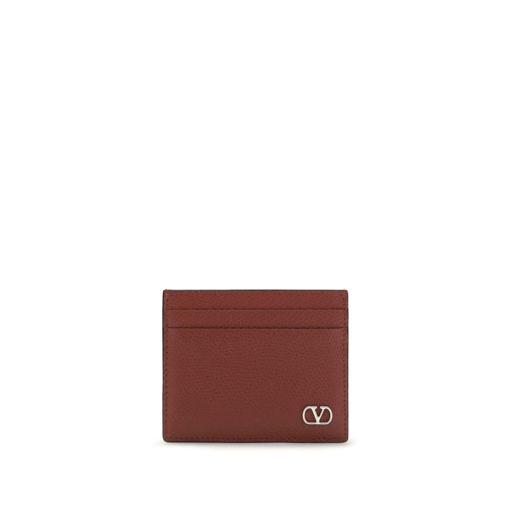 Valentino Garavani Bordeaux Calf Leather Bos Taurus Wallet Valentino Garavani