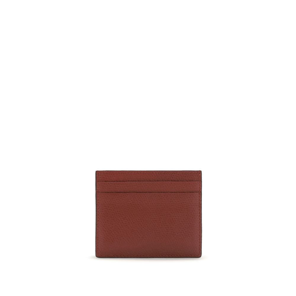 Valentino Garavani Bordeaux Calf Leather Bos Taurus Wallet Valentino Garavani